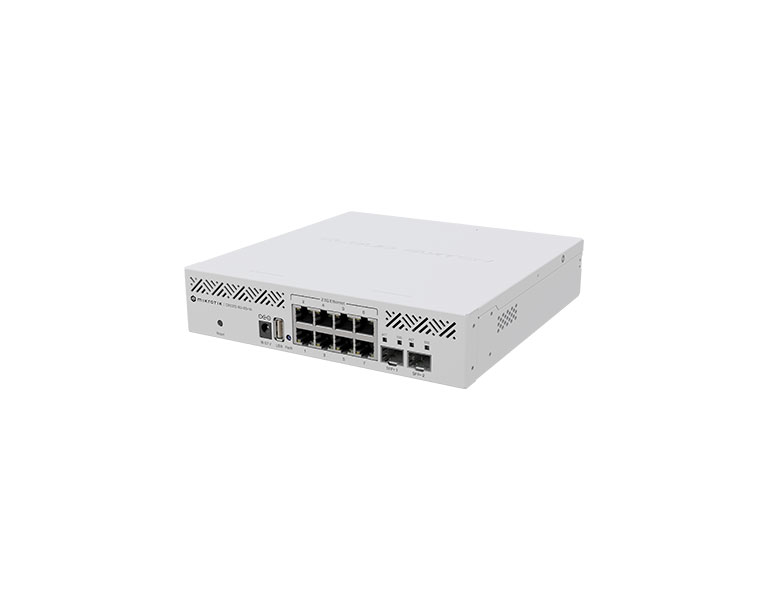 MikroTik CRS310-8G+2S+IN, Cloud Router Switch, 8x2.5 Gigabit Ethernet ports, 4xSFP+ ports, 256 MB RAM, RouterOS v7 L5