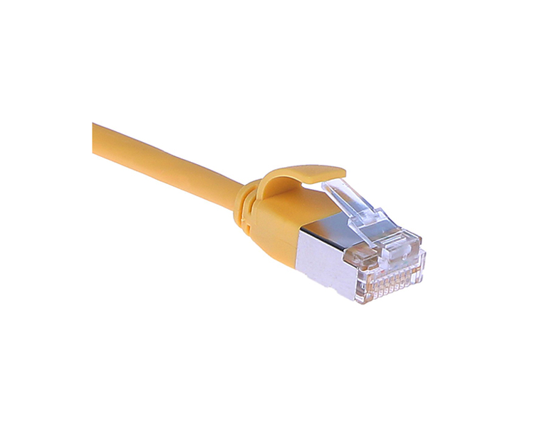 Masterlan PCU6A-S-3YW-MSC patch cable U/FTP, extra slim, Cat6A, 3m, yellow