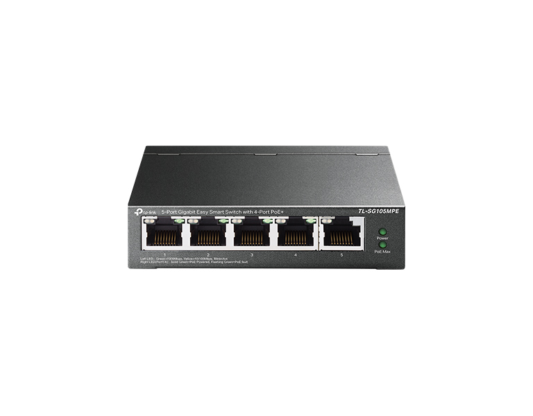 TP-LINK TL-SG105MPE V1 5-Port Gigabit Easy Smart Switch with 4-Port PoE+